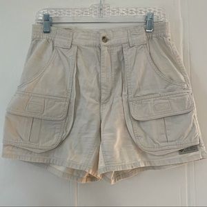 Vintage Columbia Women's Cargo Short, Stone, Size 8